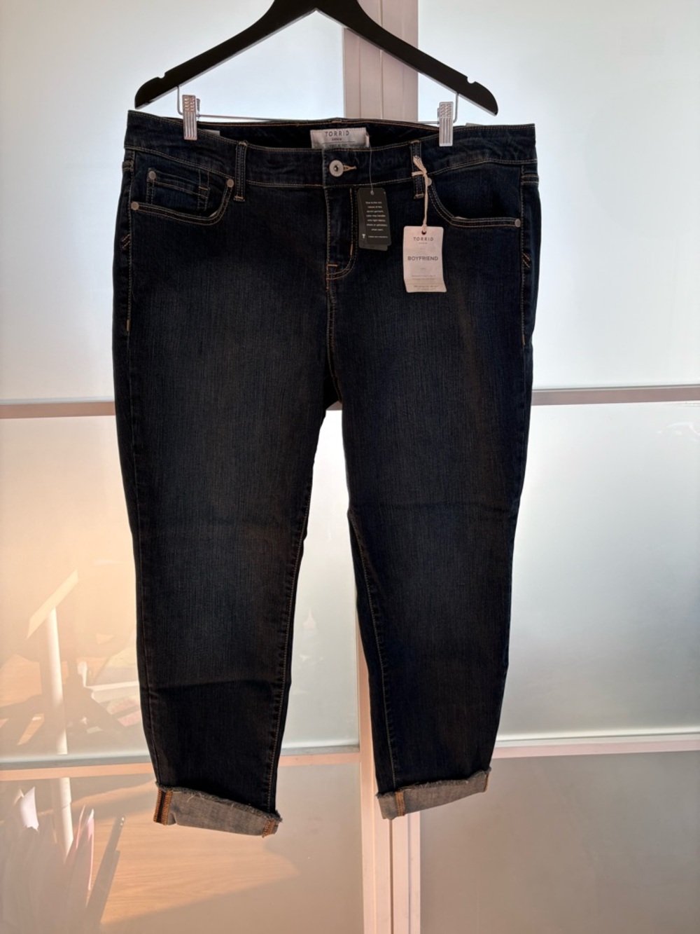 Torrid Dark Wash Boyfriend Jeans - Women's Dark Blue Denim NWT